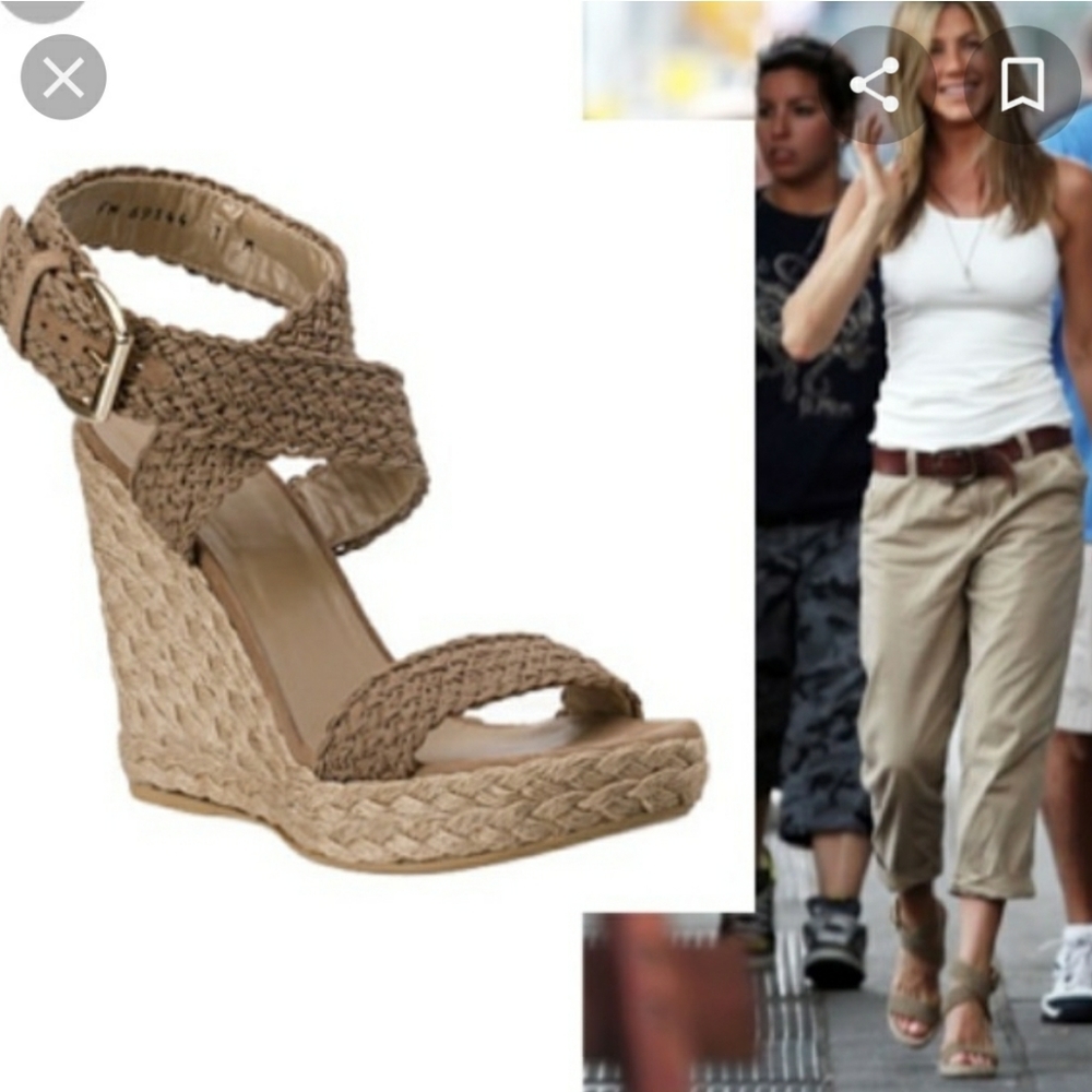SOLD EUC Stuart Weitzman Alex Wedges - Size 8.5 - Picture 3 of 13